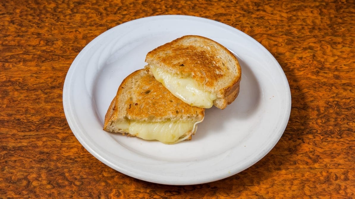 Cheddar Cheese Melt Sandwich.