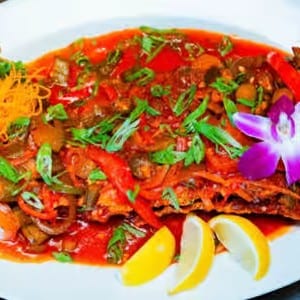 Brown Stew Fish.