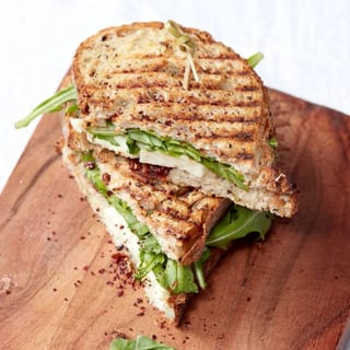 Halloumi and Tomato Sandwich