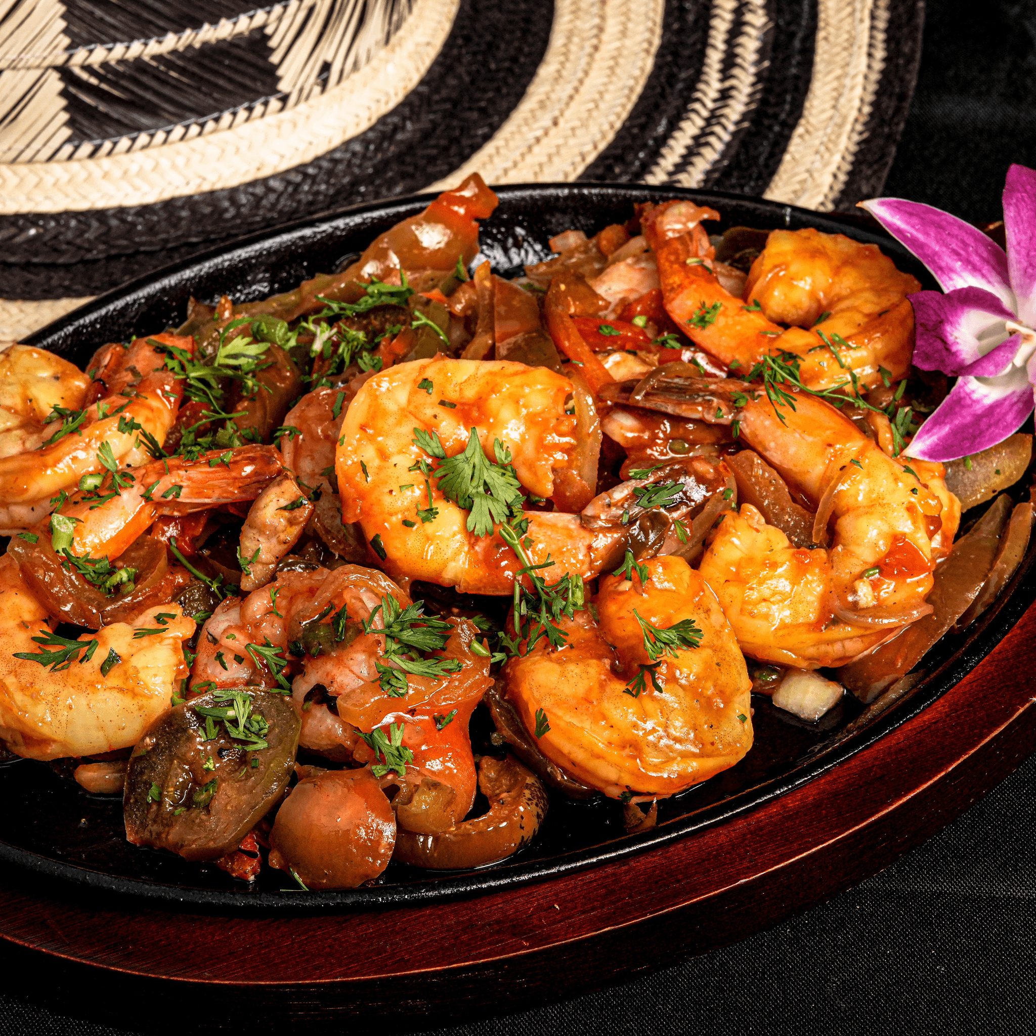 Camarones Salteados.