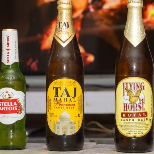 Taj Mahal Premium Lager Beer Bottle 22 Oz (4.5% Abv).