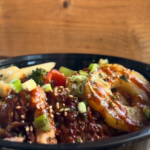 Huli Chicken Rice Bowls.