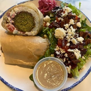 Falafel Fritters Wrap