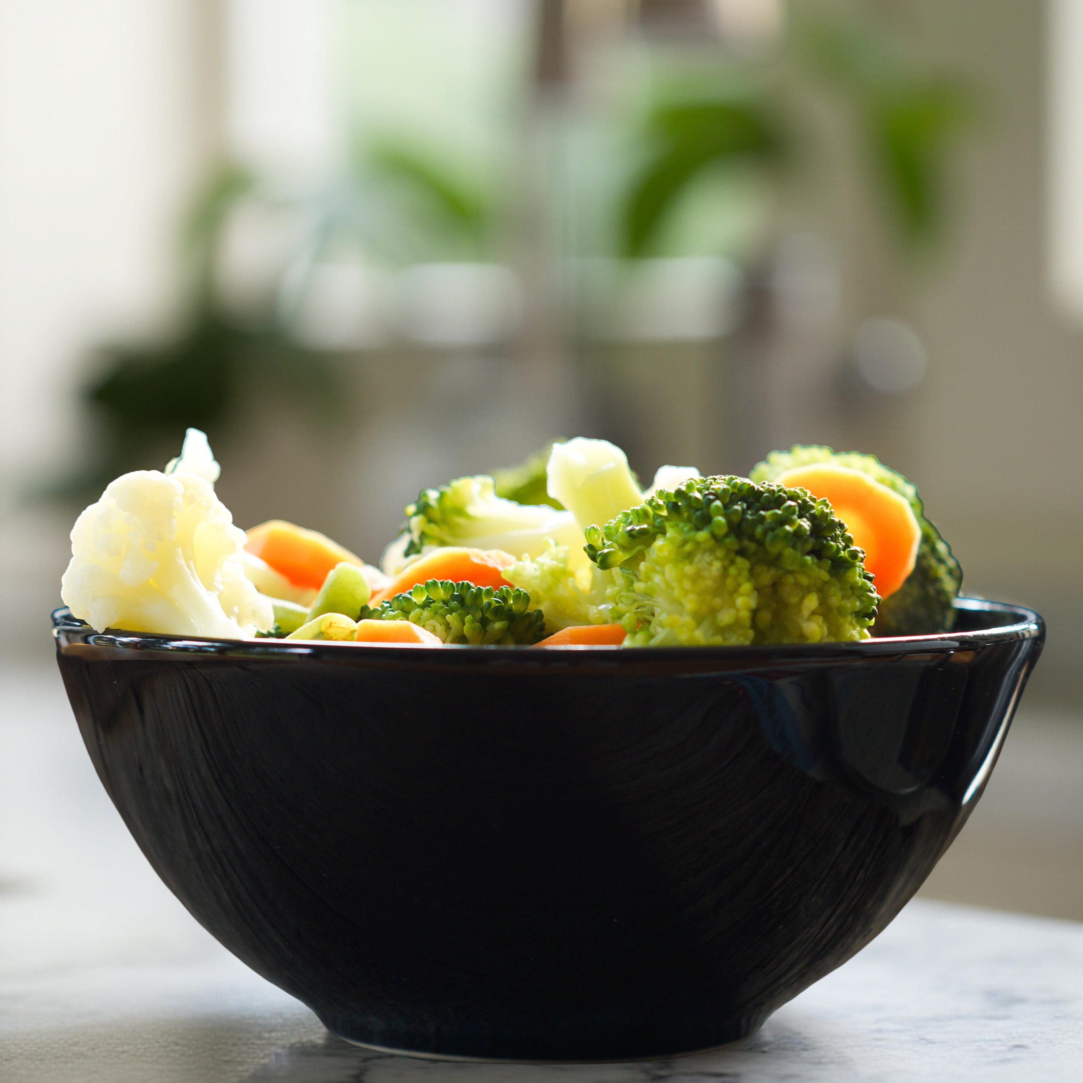 Steamed Mixed Vegetables.