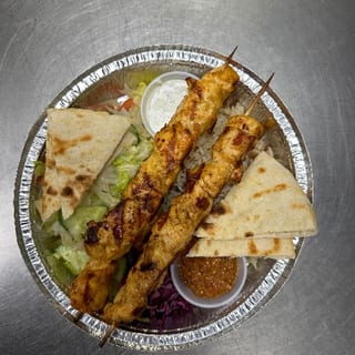 Large Chicken Shish Kebab Platter