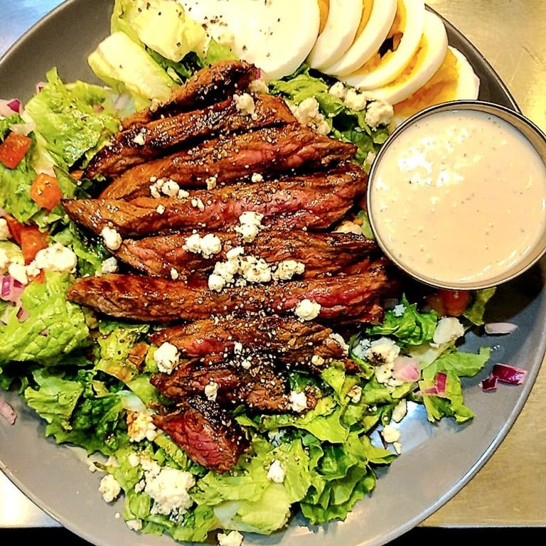THE FLAT IRON STEAK SALAD: Bold Western Flavor!