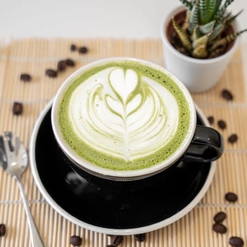 Lavender Matcha Latte.