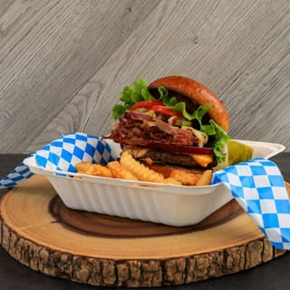 Spicy Homemade Hot Pastrami Burger