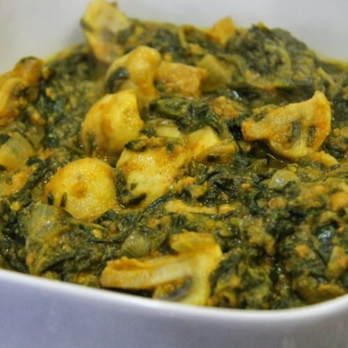 25. Saag Mushroom.