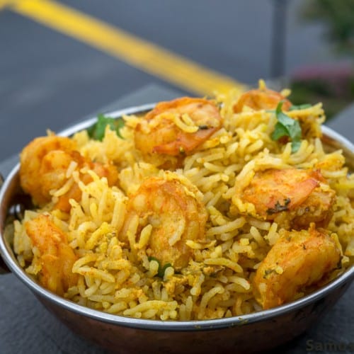 Shrimp Biryani.