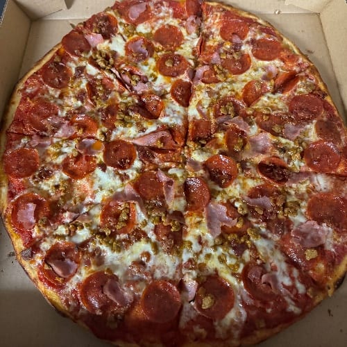 12' Medium Meat Lovers.