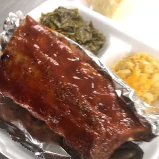 1/2 Rack of BBQ Ribs with 2 Sides