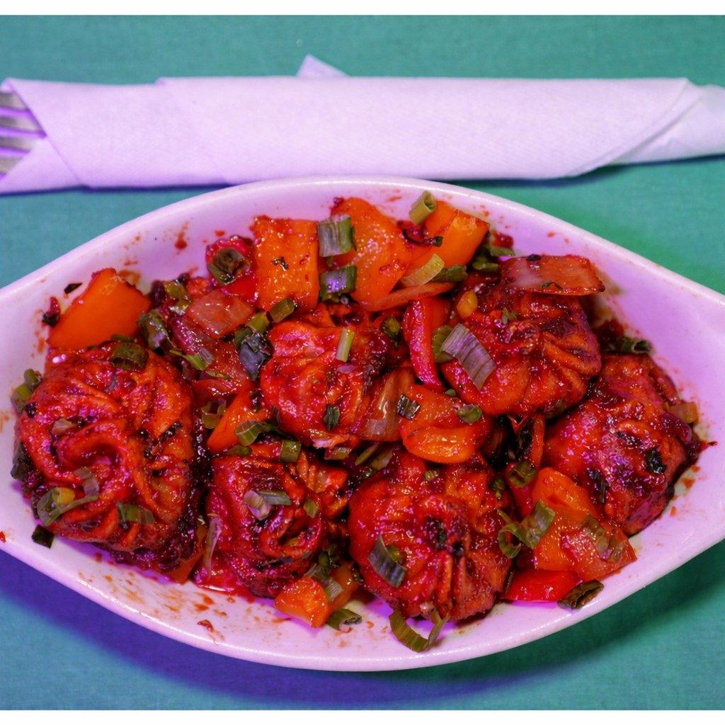 Chilli Chicken Momo (10pc).