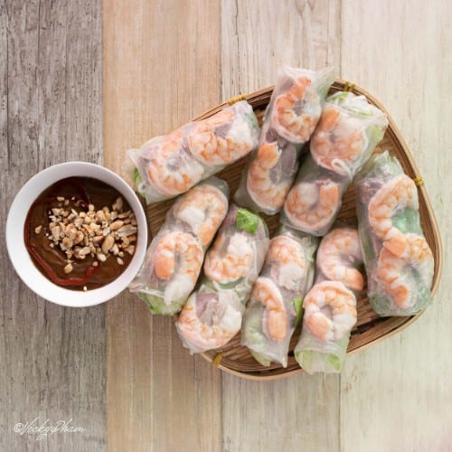 A4. Fresh spring rolls w/ BBQ Pork & Shrimp (GC Heo Tom).