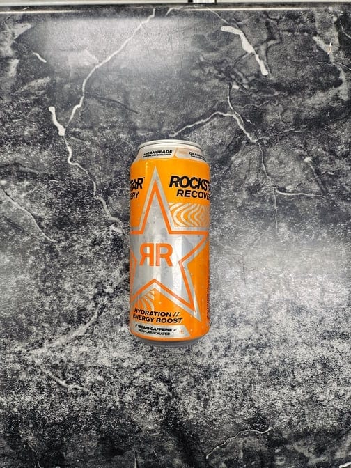 Rockstar Orangeade Recovery Hydration Energy Boost 16oz.
