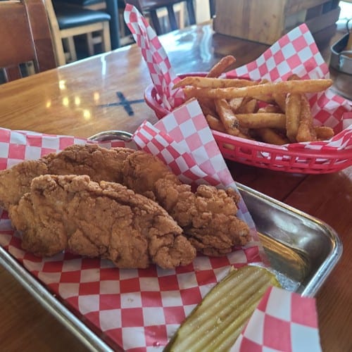 Chicken Strips and Fries.