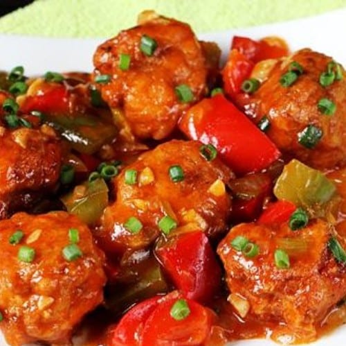 Chicken Manchurian.