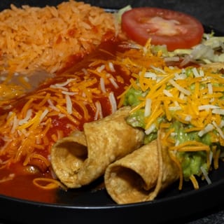 2 Rolled Taquitos, Enchilada 