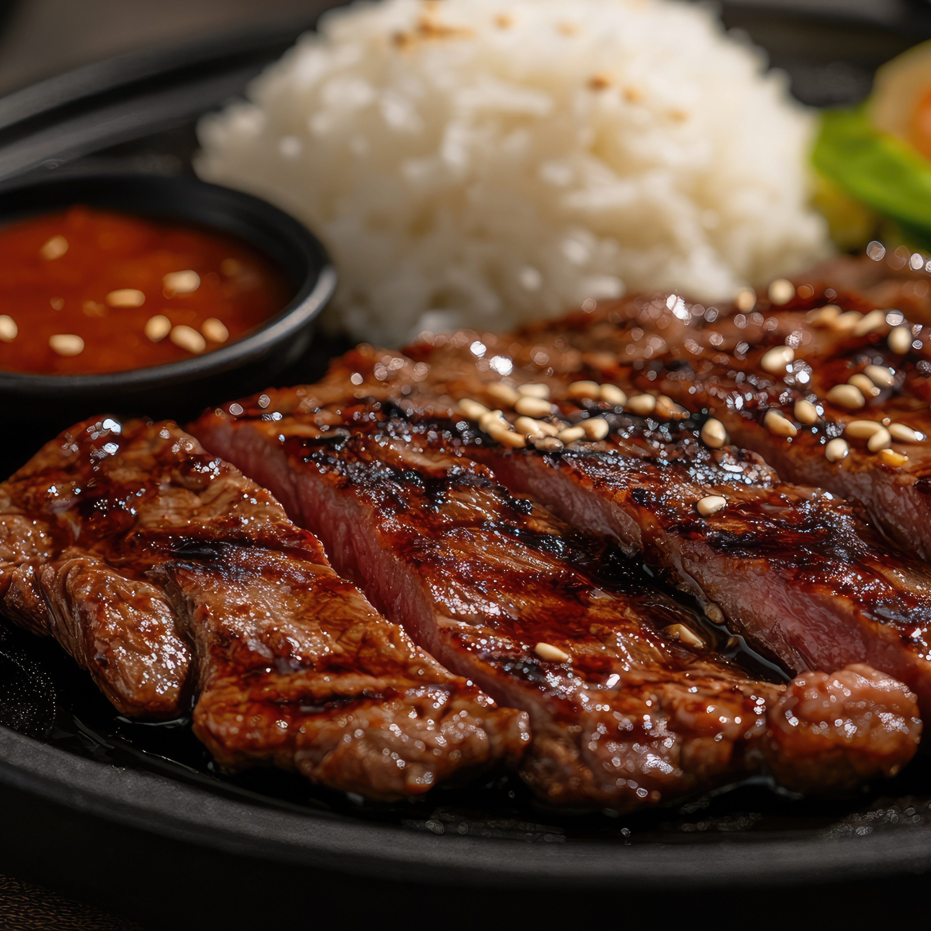 Broken Rice w/ BBQ Beef.