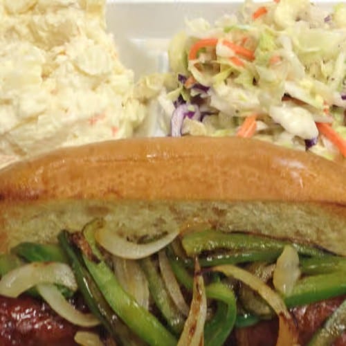 Smoked Sausage Plate (With Bun).