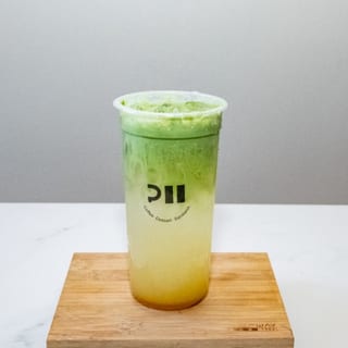 Sparkling Yuzu with Matcha 