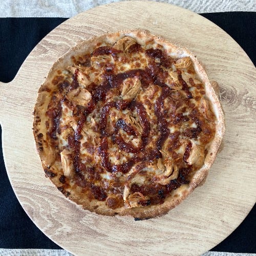 BBQ Chicken Pizza.