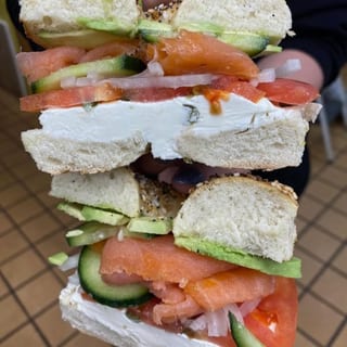 Bagel with Nova Lox & CC