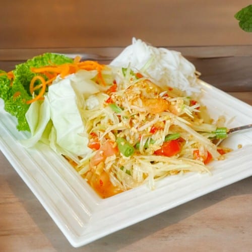 Vegetarian Papaya Salad.