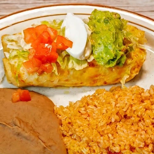 Dinner Chimichangas.