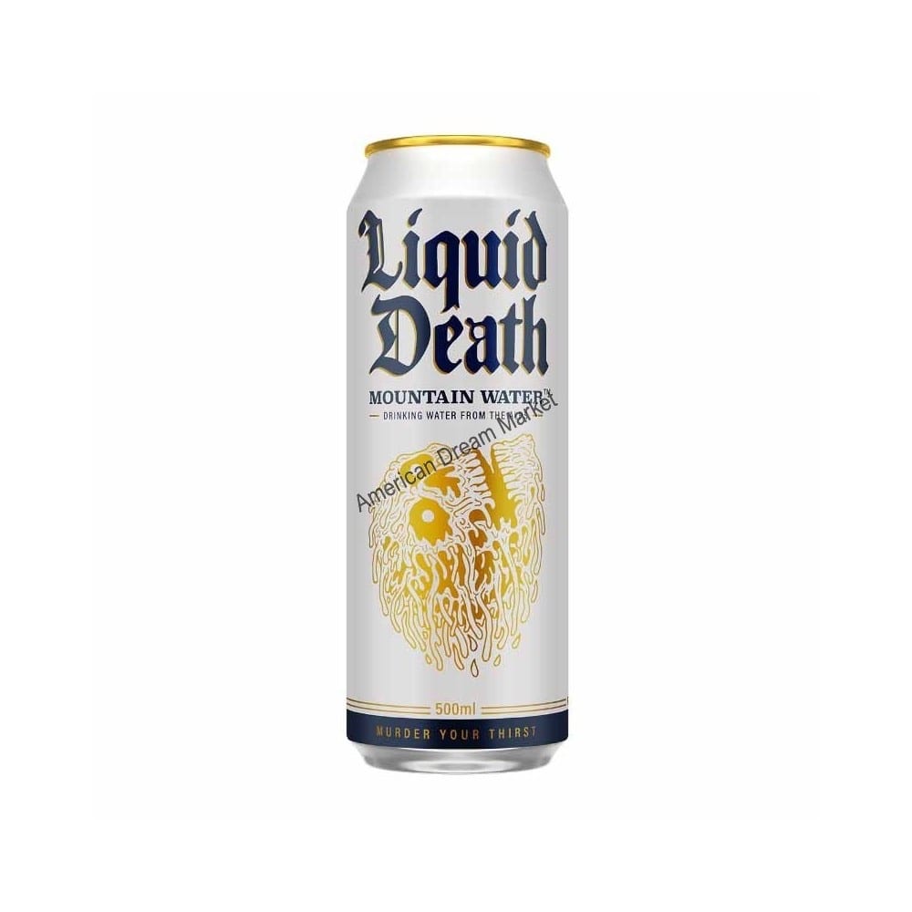 Liquid Death Still Mountain Water.