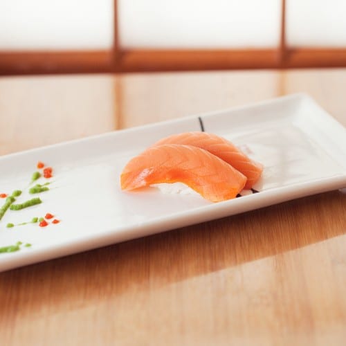 Smoked Sake / Smoked Salmon.