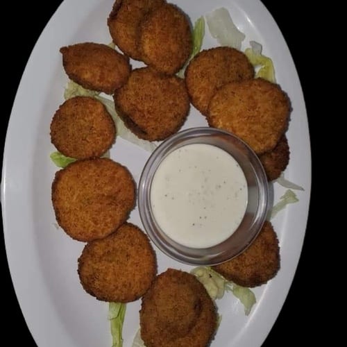 Fried Pickles Chips.