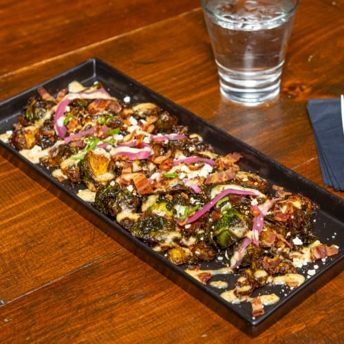 Hot Honey Fried Brussels Sprouts.