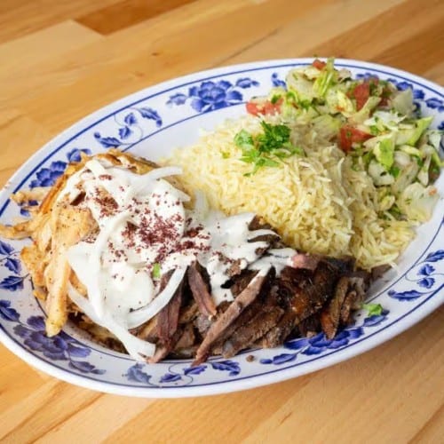 Kofta Kabab Combo Platter.