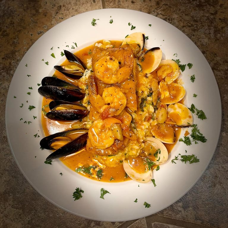 Try Our Tuscan Seafood Delight 🦐