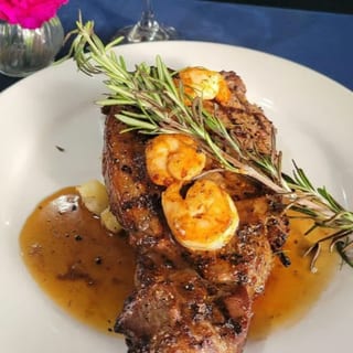 N.Y Strip Steak & Shrimp