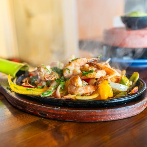 Shrimp Fajitas.
