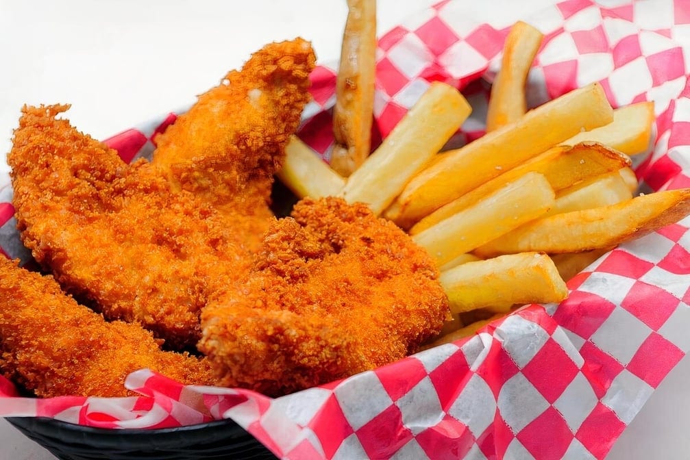 Kids Chicken Fingers & Fries.