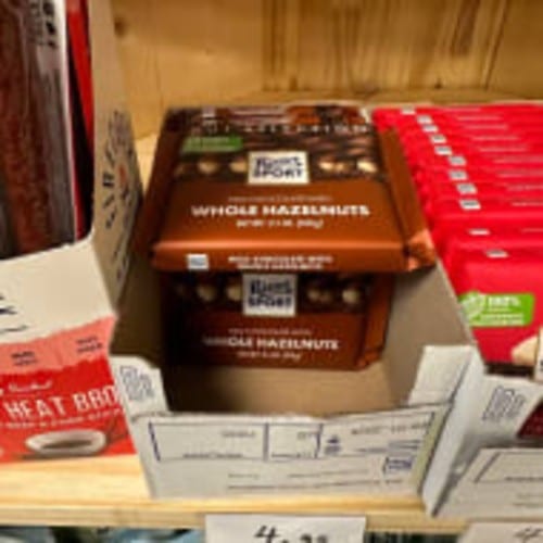 Ritter Sport Milk Chocolate with Whole Hazelnuts.