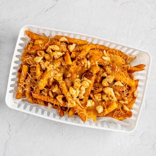 Crabby Cheese Fries.