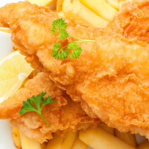 Fried Fish Tenders & Fries.