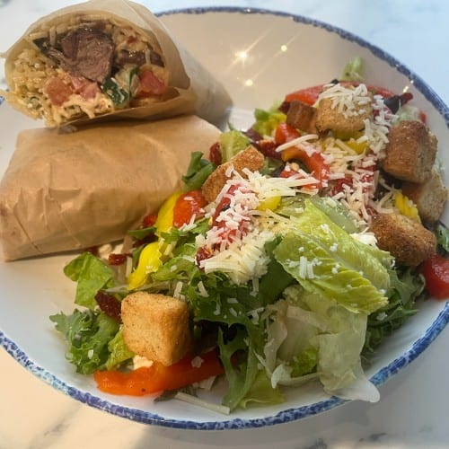 Tenderloin Steak Kabob Wrap.