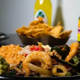 Fajita Shrimp Plate