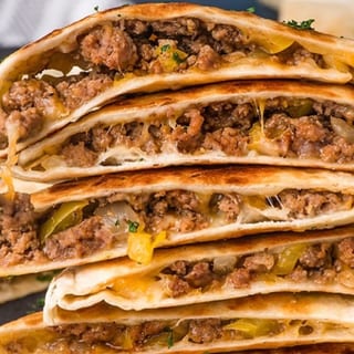 Campechana 3 meat Chicken Steak Chorizo Quesadilla