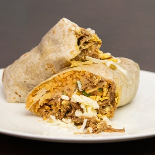 Bacon & Egg burrito.