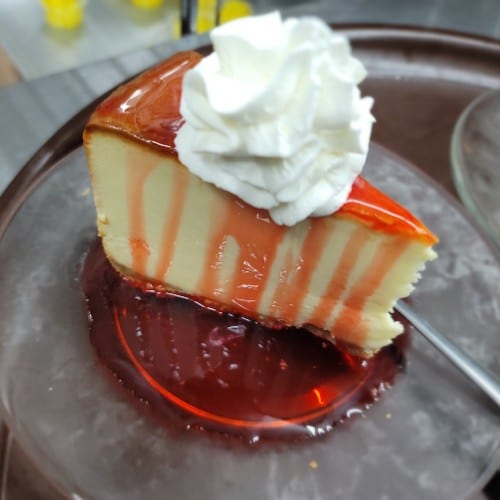 NY Style Cheesecake.