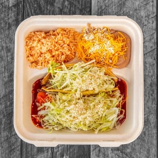 COMBO 1.  BEEF TACO, CHEESE ENCHILADA