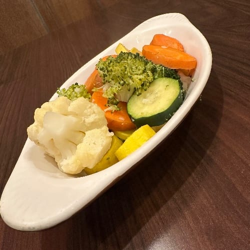 Steamed Vegetables.