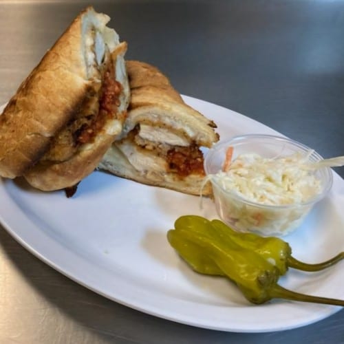 Chicken Parm Sandwich.