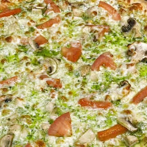 Pesto Chicken Pizza.